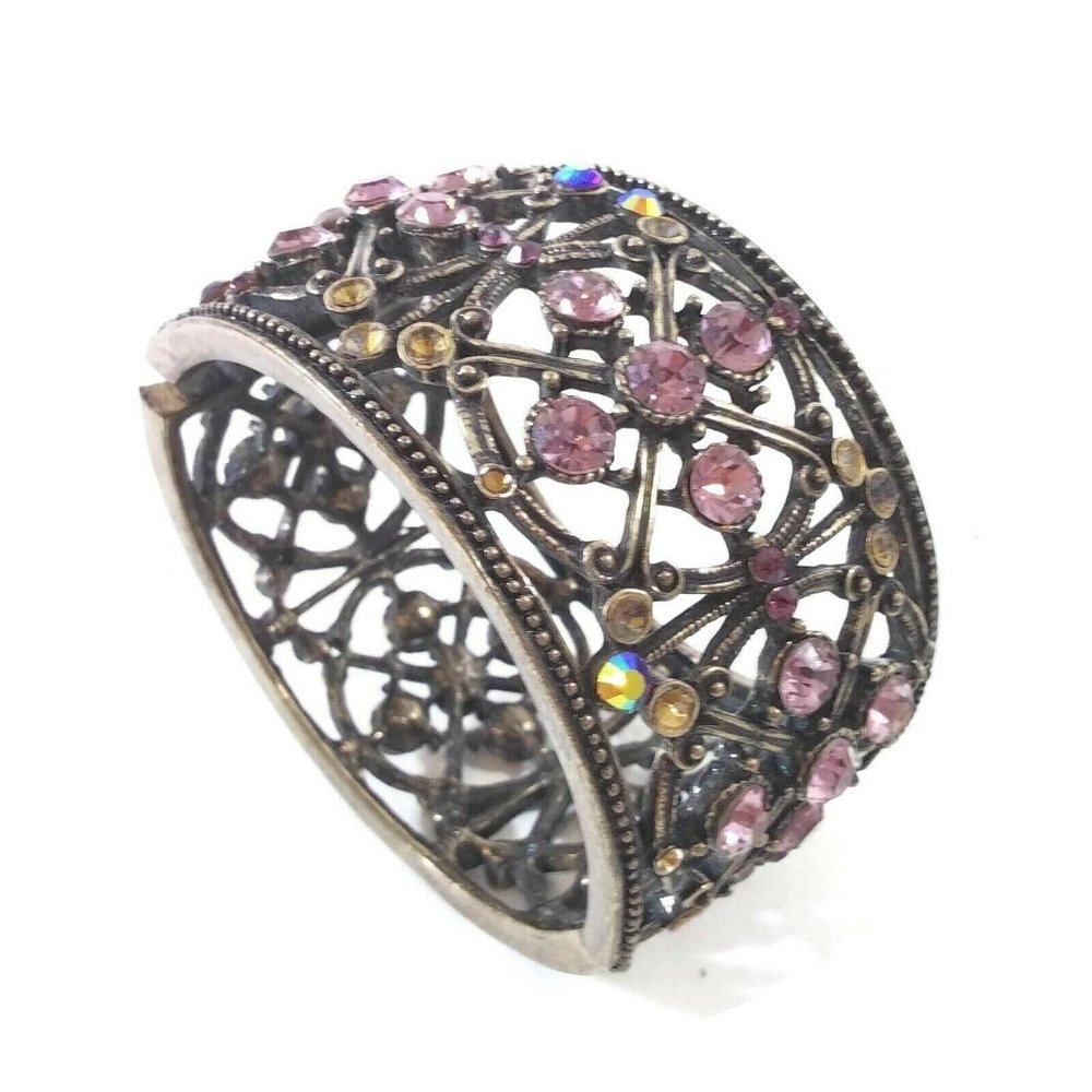 Women's Cuff Bracelet Metal Stoned Boho Jewelry